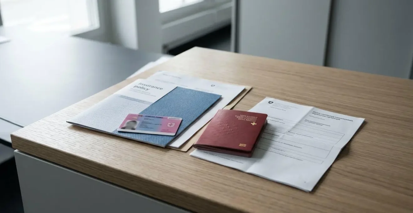 Documents administratifs et formulaires d'assurance pour résidents temporaires en Suisse